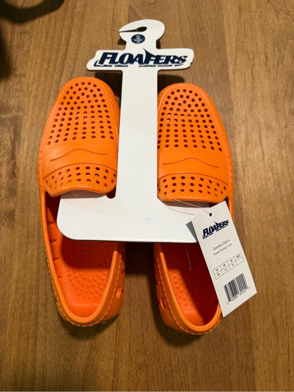 Floafers Men's Slip-On Water Shoes in Orange